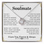 To My Soulmate | I Love You, Forever & Always - Love Knot Necklace