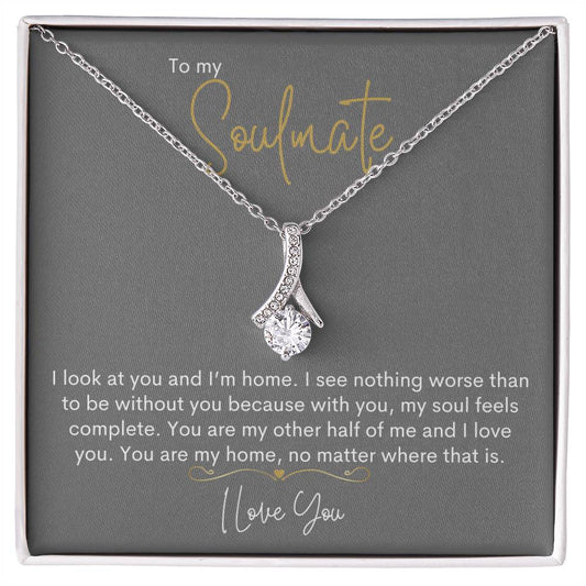 To My Soulmate | I Love You - Alluring Beauty necklace